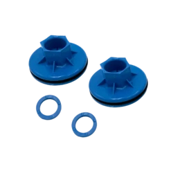 Pelican Pedal Boat Wheel Bushings In Azure Blue - Pack Of 2